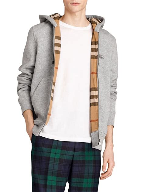 burberry jacket men zipper pocket|Burberry zip up hoodie.